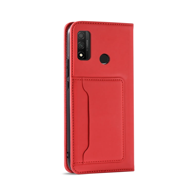 For Huawei P Smart 2020 Strong Magnetism Liquid Feel Horizontal Flip Leather Case with Holder & Card Slots & Wallet