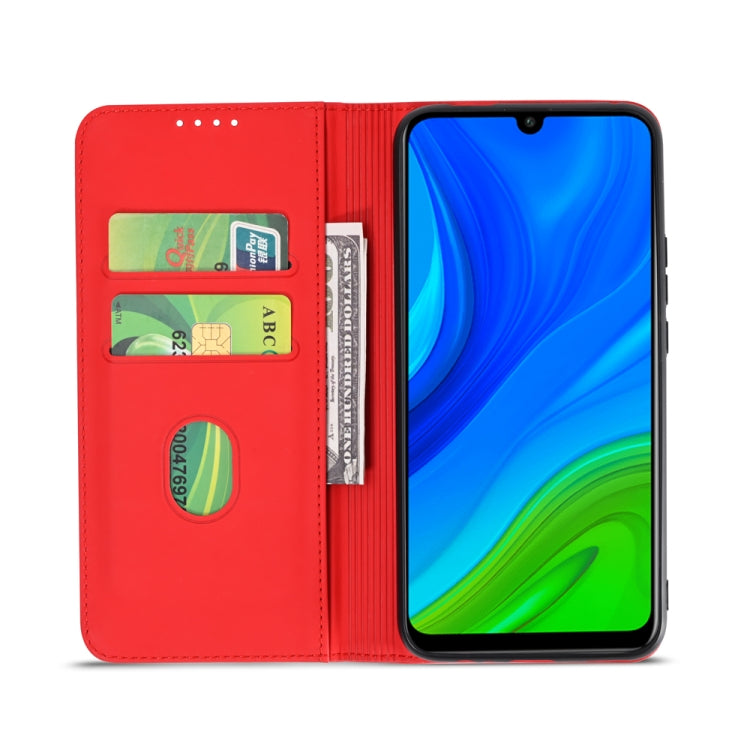 For Huawei P Smart 2020 Strong Magnetism Liquid Feel Horizontal Flip Leather Case with Holder & Card Slots & Wallet
