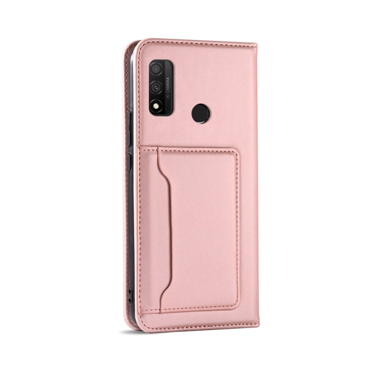 For Huawei P Smart 2020 Strong Magnetism Liquid Feel Horizontal Flip Leather Case with Holder & Card Slots & Wallet