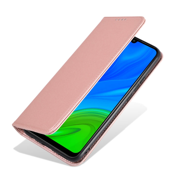 For Huawei P Smart 2020 Strong Magnetism Liquid Feel Horizontal Flip Leather Case with Holder & Card Slots & Wallet