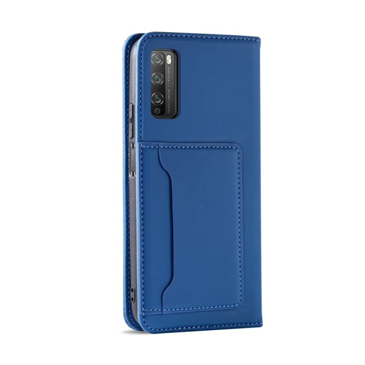 For Huawei Enjoy Z / Enjoy 20 Pro Strong Magnetism Liquid Feel Horizontal Flip Leather Case with Holder & Card Slots & Wallet