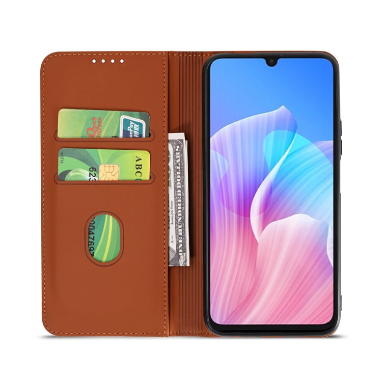 For Huawei Enjoy Z / Enjoy 20 Pro Strong Magnetism Liquid Feel Horizontal Flip Leather Case with Holder & Card Slots & Wallet