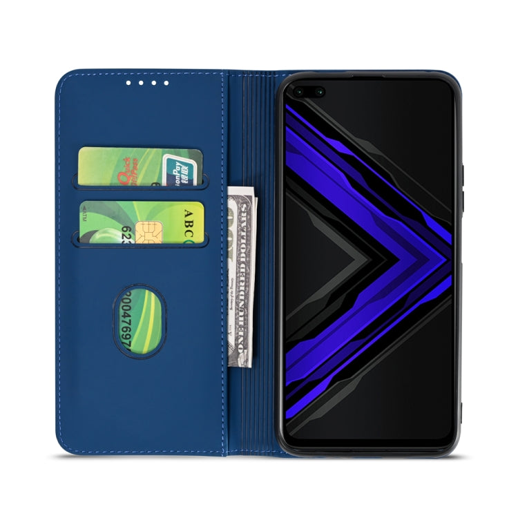 For Huawei Honor Play 4 Pro Strong Magnetism Liquid Feel Horizontal Flip Leather Case with Holder & Card Slots & Wallet