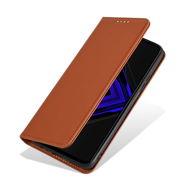 For Huawei Honor Play 4 Pro Strong Magnetism Liquid Feel Horizontal Flip Leather Case with Holder & Card Slots & Wallet