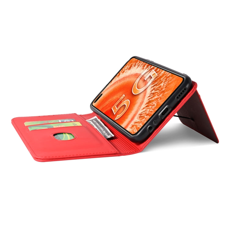 For Huawei Honor V30 Strong Magnetism Liquid Feel Horizontal Flip Leather Case with Holder & Card Slots & Wallet