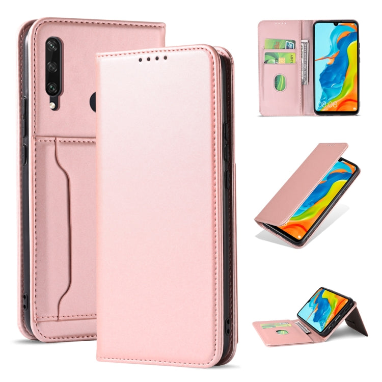 For Huawei P30 Lite / Nova 4e Strong Magnetism Liquid Feel Horizontal Flip Leather Case with Holder & Card Slots & Wallet