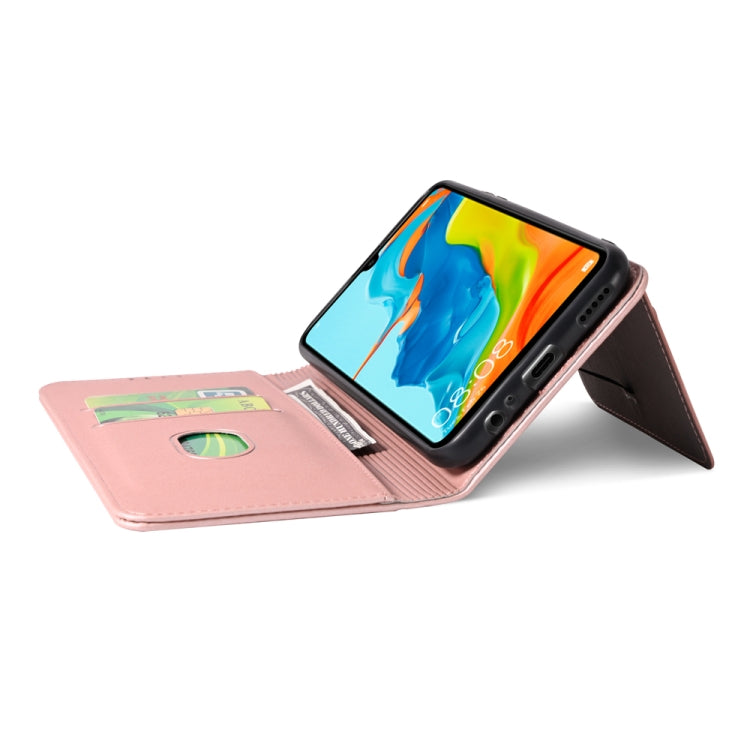 For Huawei P30 Lite / Nova 4e Strong Magnetism Liquid Feel Horizontal Flip Leather Case with Holder & Card Slots & Wallet