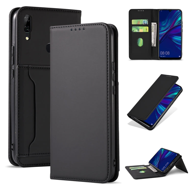 For Huawei P Smart (2019) / Honor 10 Lite Strong Magnetism Liquid Feel Horizontal Flip Leather Case with Holder & Card Slots & Wallet