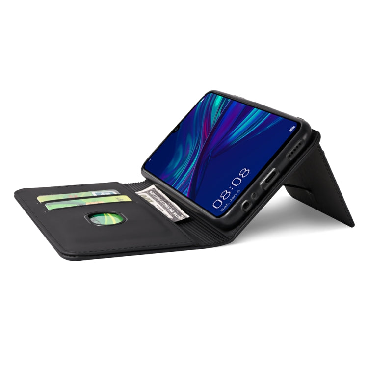 For Huawei P Smart (2019) / Honor 10 Lite Strong Magnetism Liquid Feel Horizontal Flip Leather Case with Holder & Card Slots & Wallet