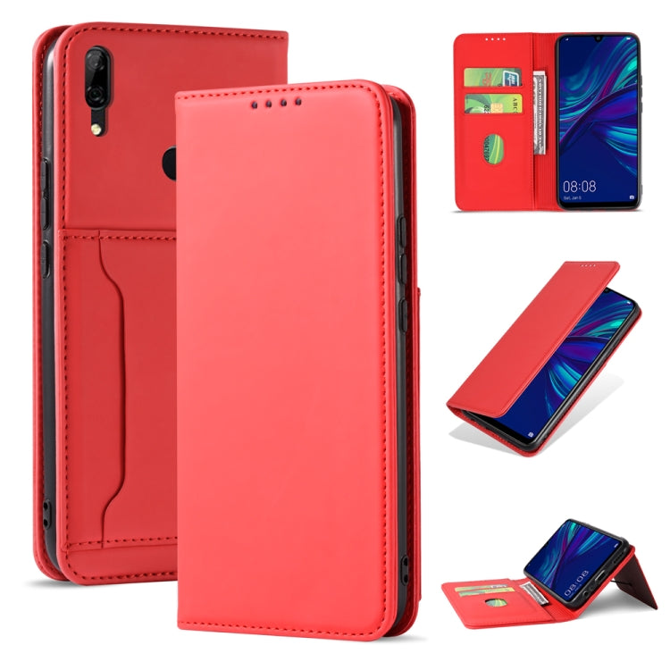 For Huawei P Smart (2019) / Honor 10 Lite Strong Magnetism Liquid Feel Horizontal Flip Leather Case with Holder & Card Slots & Wallet