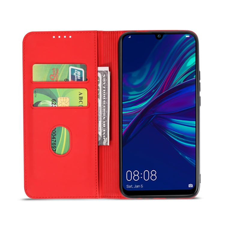 For Huawei P Smart (2019) / Honor 10 Lite Strong Magnetism Liquid Feel Horizontal Flip Leather Case with Holder & Card Slots & Wallet