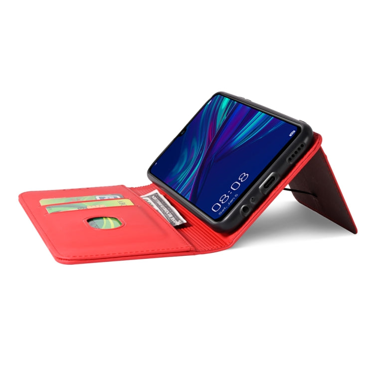 For Huawei P Smart (2019) / Honor 10 Lite Strong Magnetism Liquid Feel Horizontal Flip Leather Case with Holder & Card Slots & Wallet