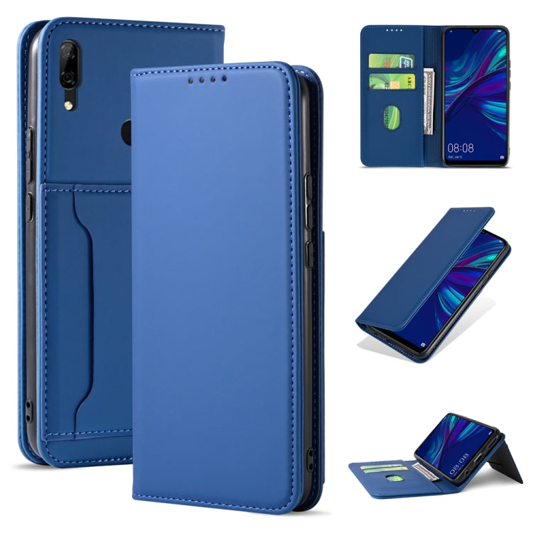 For Huawei P Smart (2019) / Honor 10 Lite Strong Magnetism Liquid Feel Horizontal Flip Leather Case with Holder & Card Slots & Wallet