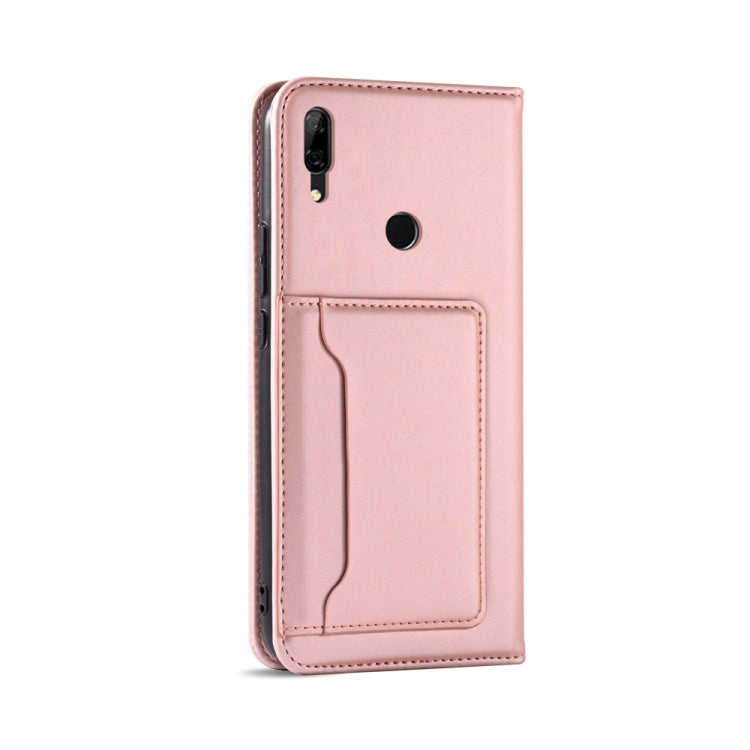 For Huawei P Smart (2019) / Honor 10 Lite Strong Magnetism Liquid Feel Horizontal Flip Leather Case with Holder & Card Slots & Wallet
