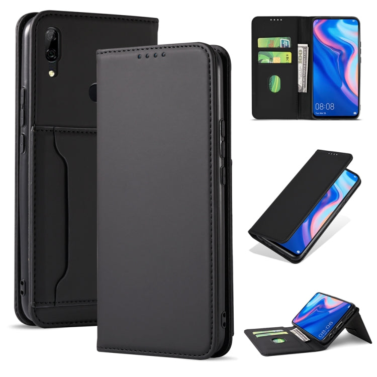 For Huawei P Smart Z / Y9 Prime (2019) Strong Magnetism Liquid Feel Horizontal Flip Leather Case with Holder & Card Slots & Wallet