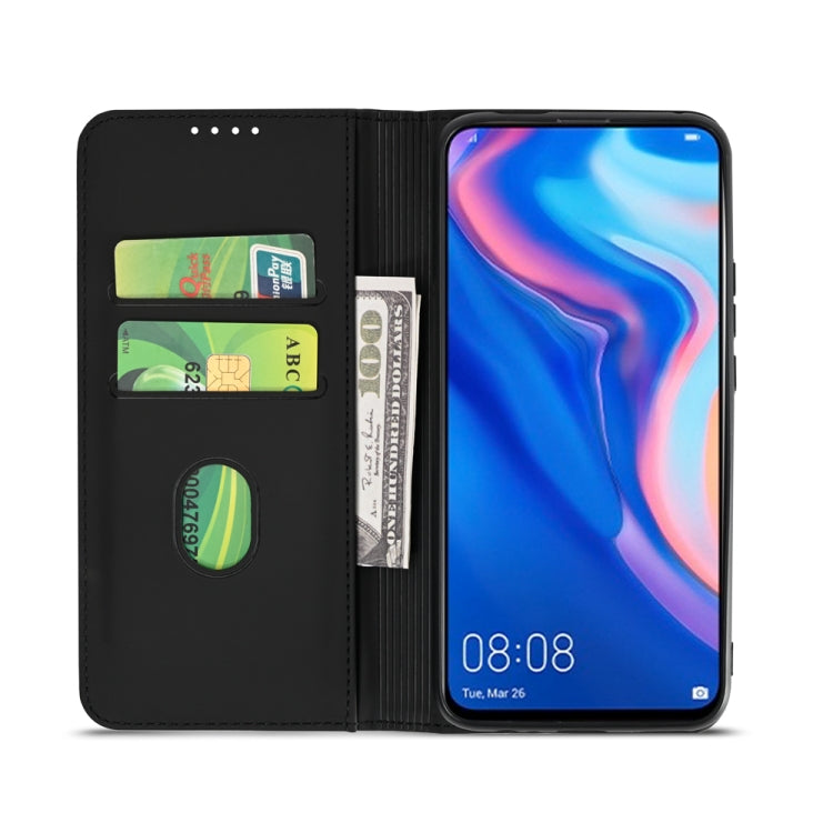 For Huawei P Smart Z / Y9 Prime (2019) Strong Magnetism Liquid Feel Horizontal Flip Leather Case with Holder & Card Slots & Wallet