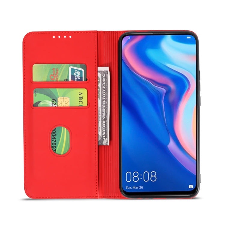 For Huawei P Smart Z / Y9 Prime (2019) Strong Magnetism Liquid Feel Horizontal Flip Leather Case with Holder & Card Slots & Wallet