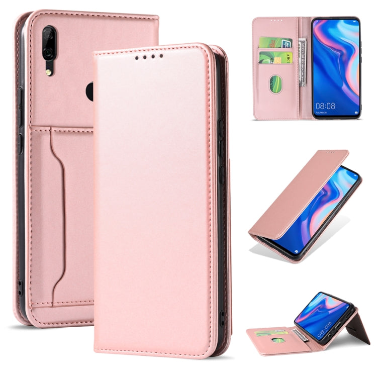 For Huawei P Smart Z / Y9 Prime (2019) Strong Magnetism Liquid Feel Horizontal Flip Leather Case with Holder & Card Slots & Wallet