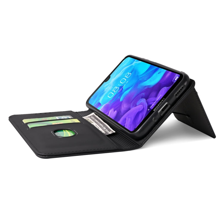 For Huawei Honor 8S / Y5 (2019) Strong Magnetism Liquid Feel Horizontal Flip Leather Case with Holder & Card Slots & Wallet