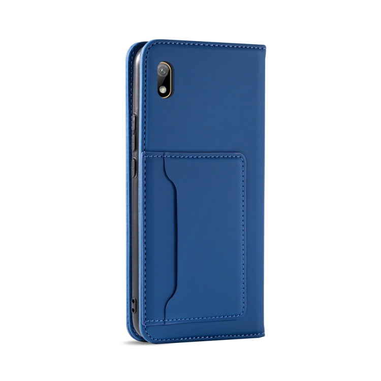 For Huawei Honor 8S / Y5 (2019) Strong Magnetism Liquid Feel Horizontal Flip Leather Case with Holder & Card Slots & Wallet