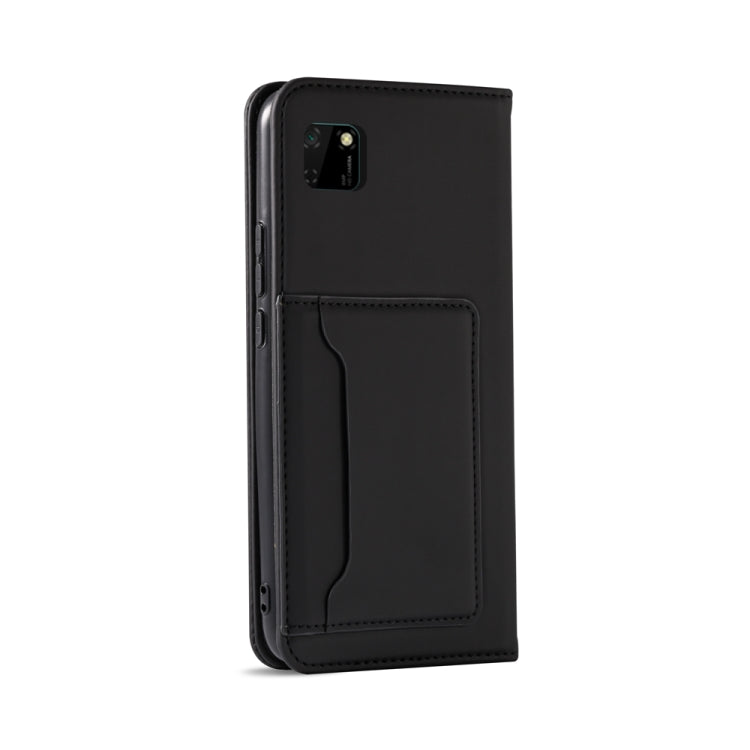 For Huawei Y5P / Honor 9S Strong Magnetism Liquid Feel Horizontal Flip Leather Case with Holder & Card Slots & Wallet