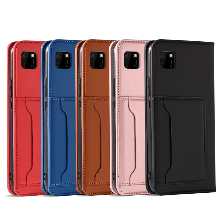 For Huawei Y5P / Honor 9S Strong Magnetism Liquid Feel Horizontal Flip Leather Case with Holder & Card Slots & Wallet