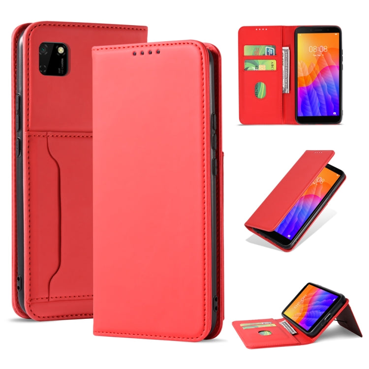 For Huawei Y5P / Honor 9S Strong Magnetism Liquid Feel Horizontal Flip Leather Case with Holder & Card Slots & Wallet