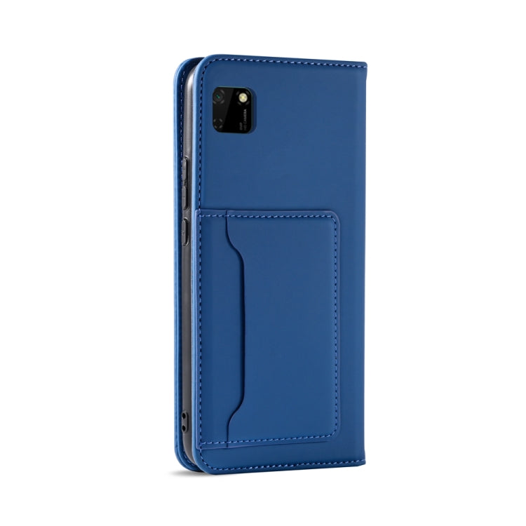 For Huawei Y5P / Honor 9S Strong Magnetism Liquid Feel Horizontal Flip Leather Case with Holder & Card Slots & Wallet