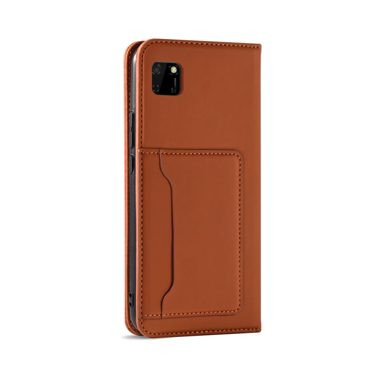 For Huawei Y5P / Honor 9S Strong Magnetism Liquid Feel Horizontal Flip Leather Case with Holder & Card Slots & Wallet