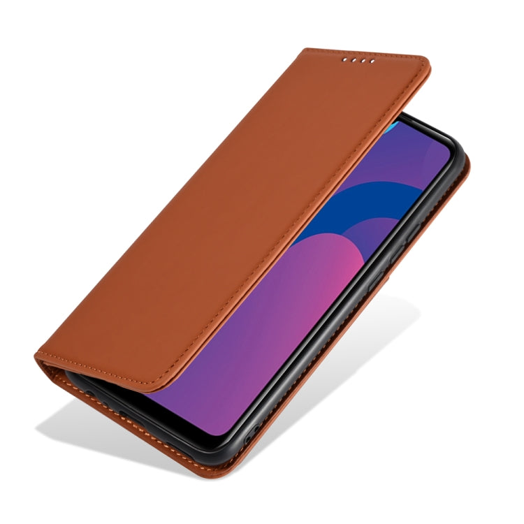 For Huawei Honor 9A Strong Magnetism Liquid Feel Horizontal Flip Leather Case with Holder & Card Slots & Wallet