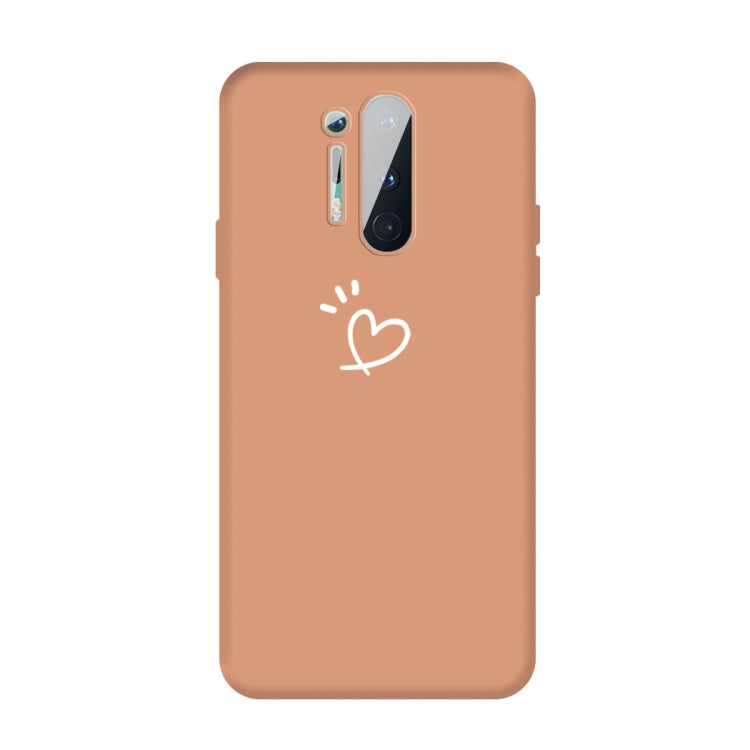 For OnePlus 8 Pro Three Dots Love-heart Pattern Frosted TPU Protective Case