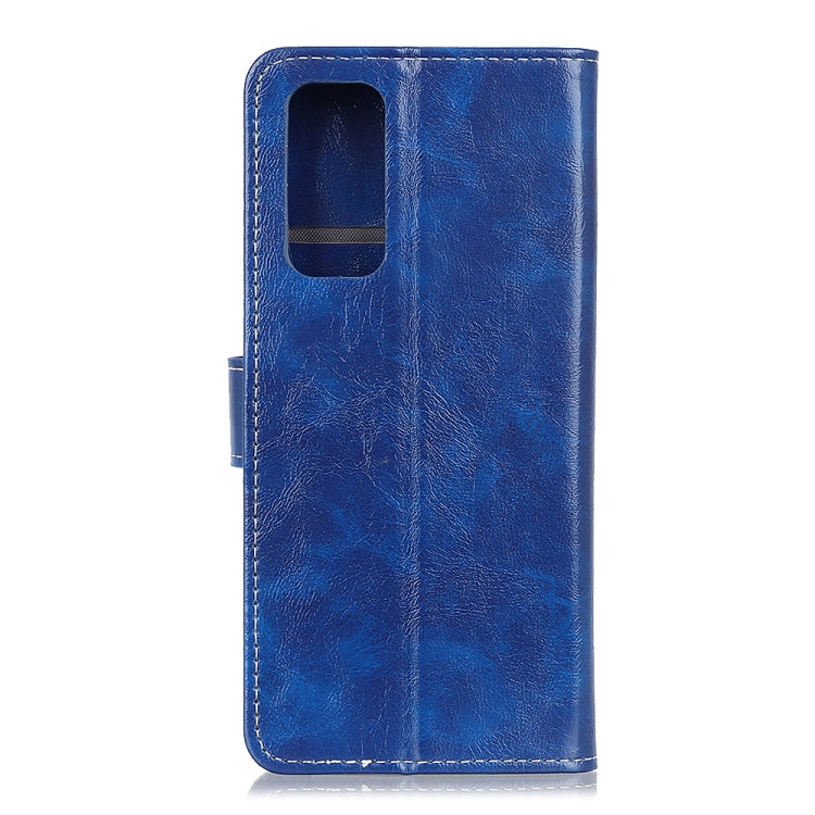 For OPPO Reno4 5G Retro Crazy Horse Texture Horizontal Flip Leather Case with Holder & Card Slots & Photo Frame & Wallet
