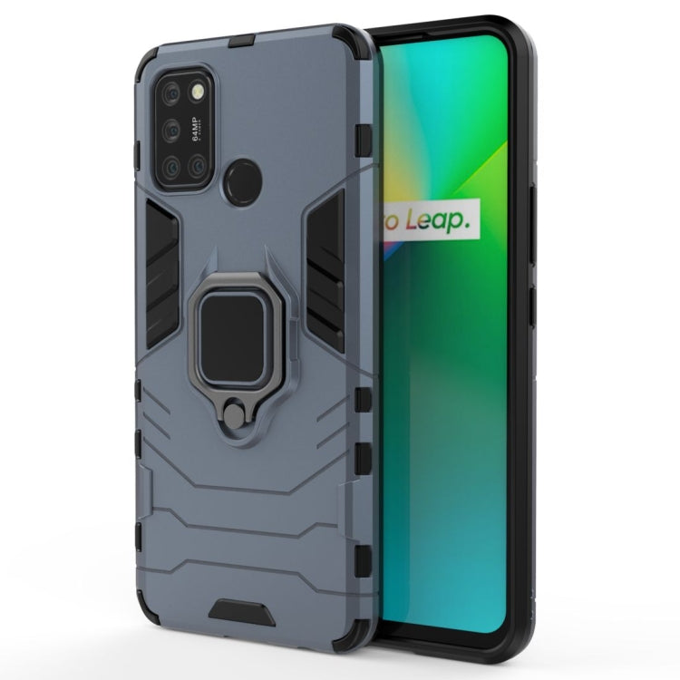 For OPPO Realme 7i Shockproof PC + TPU Protective Case with Magnetic Ring Holder