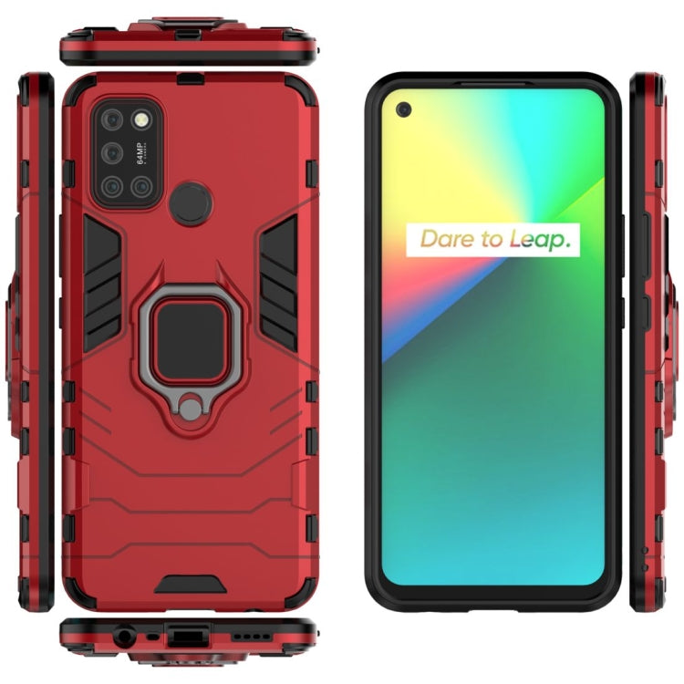 For OPPO Realme 7i Shockproof PC + TPU Protective Case with Magnetic Ring Holder