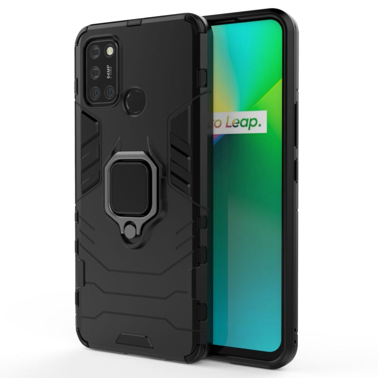 For OPPO Realme 7i Shockproof PC + TPU Protective Case with Magnetic Ring Holder