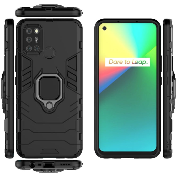 For OPPO Realme 7i Shockproof PC + TPU Protective Case with Magnetic Ring Holder