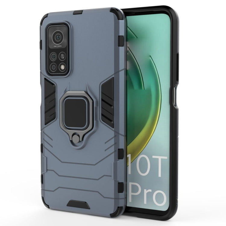 For Xiaomi Mi 10T Pro 5G Shockproof PC + TPU Protective Case with Magnetic Ring Holder