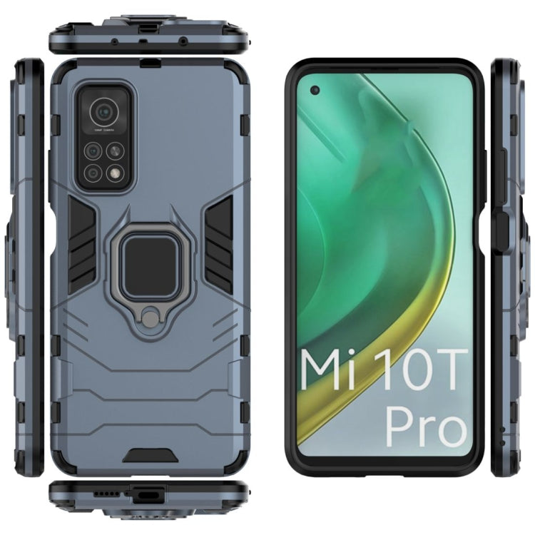 For Xiaomi Mi 10T Pro 5G Shockproof PC + TPU Protective Case with Magnetic Ring Holder