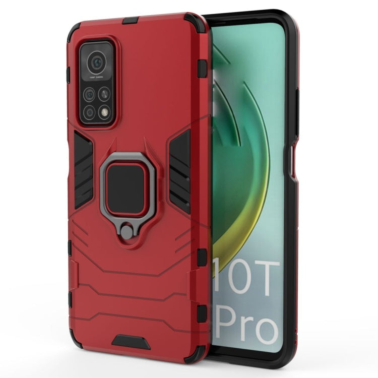 For Xiaomi Mi 10T Pro 5G Shockproof PC + TPU Protective Case with Magnetic Ring Holder