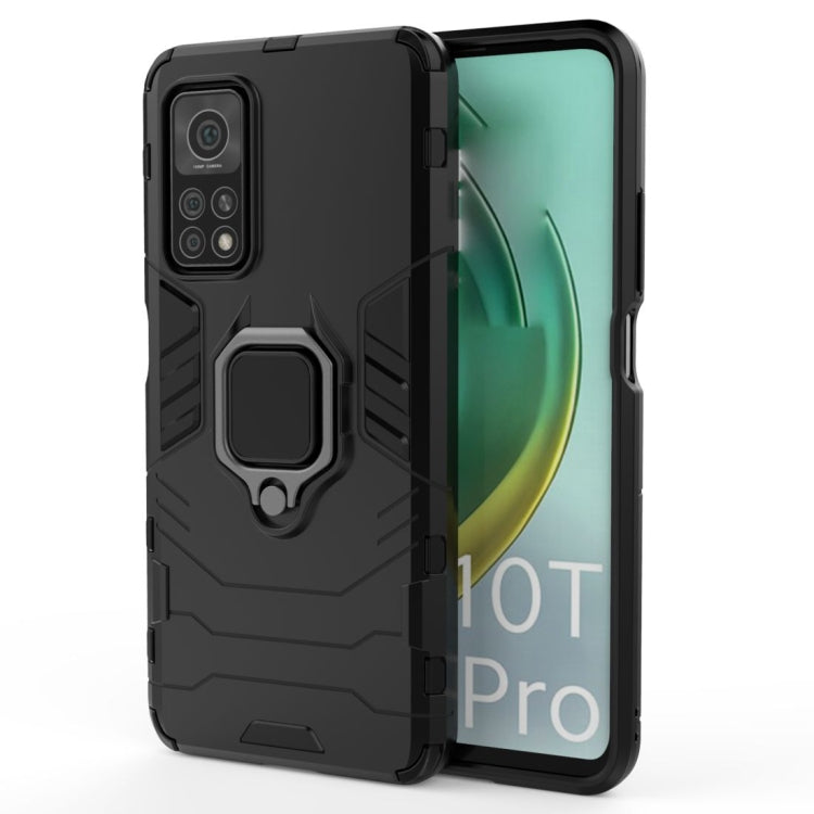 For Xiaomi Mi 10T Pro 5G Shockproof PC + TPU Protective Case with Magnetic Ring Holder
