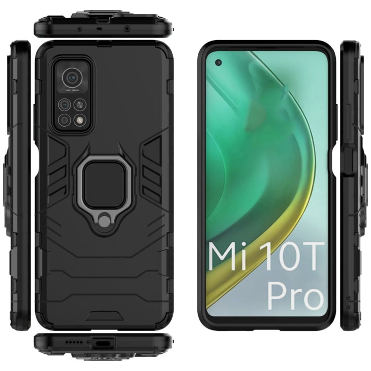 For Xiaomi Mi 10T Pro 5G Shockproof PC + TPU Protective Case with Magnetic Ring Holder