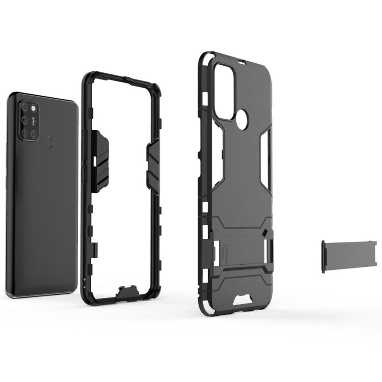 For OPPO Realme 7i PC + TPU Shockproof Protective Case with Invisible Holder