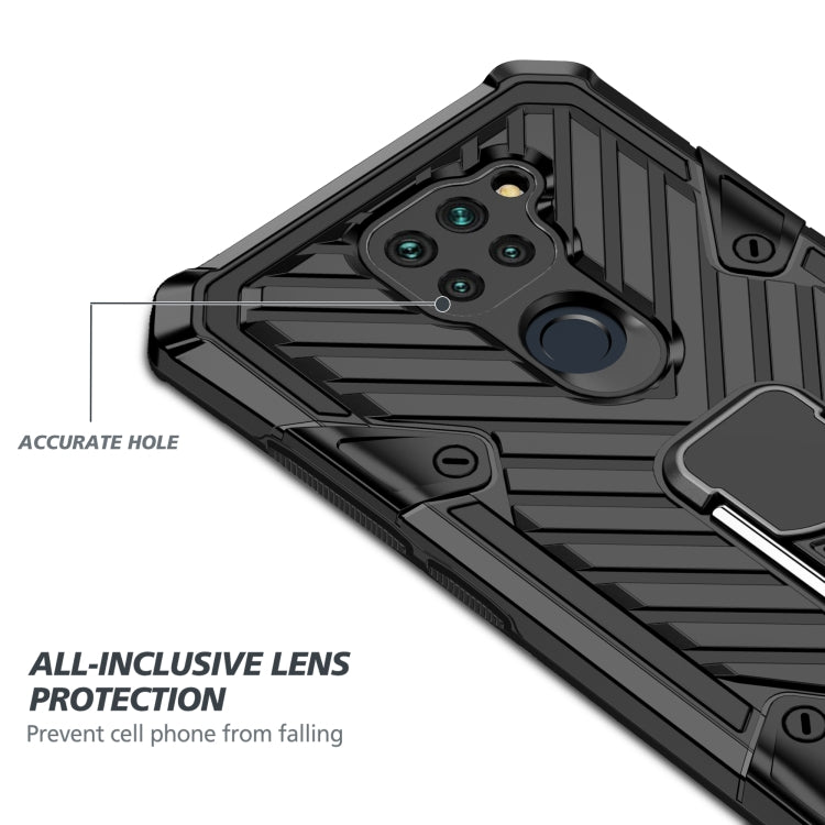 For Xiaomi Redmi Note 9 Cool Armor PC + TPU Shockproof Case with 360 Degree Rotation Ring Holder