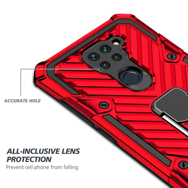 For Xiaomi Redmi Note 9 Cool Armor PC + TPU Shockproof Case with 360 Degree Rotation Ring Holder