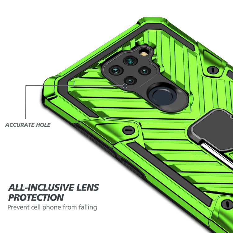 For Xiaomi Redmi Note 9 Cool Armor PC + TPU Shockproof Case with 360 Degree Rotation Ring Holder