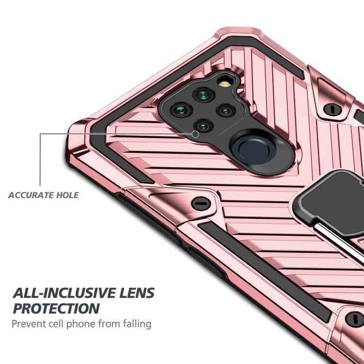 For Xiaomi Redmi Note 9 Cool Armor PC + TPU Shockproof Case with 360 Degree Rotation Ring Holder