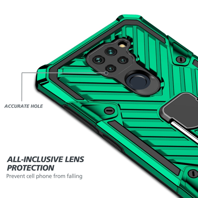 For Xiaomi Redmi Note 9 Cool Armor PC + TPU Shockproof Case with 360 Degree Rotation Ring Holder