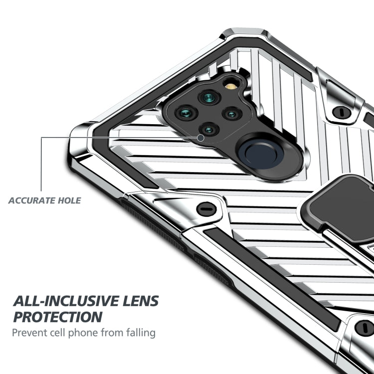 For Xiaomi Redmi Note 9 Cool Armor PC + TPU Shockproof Case with 360 Degree Rotation Ring Holder