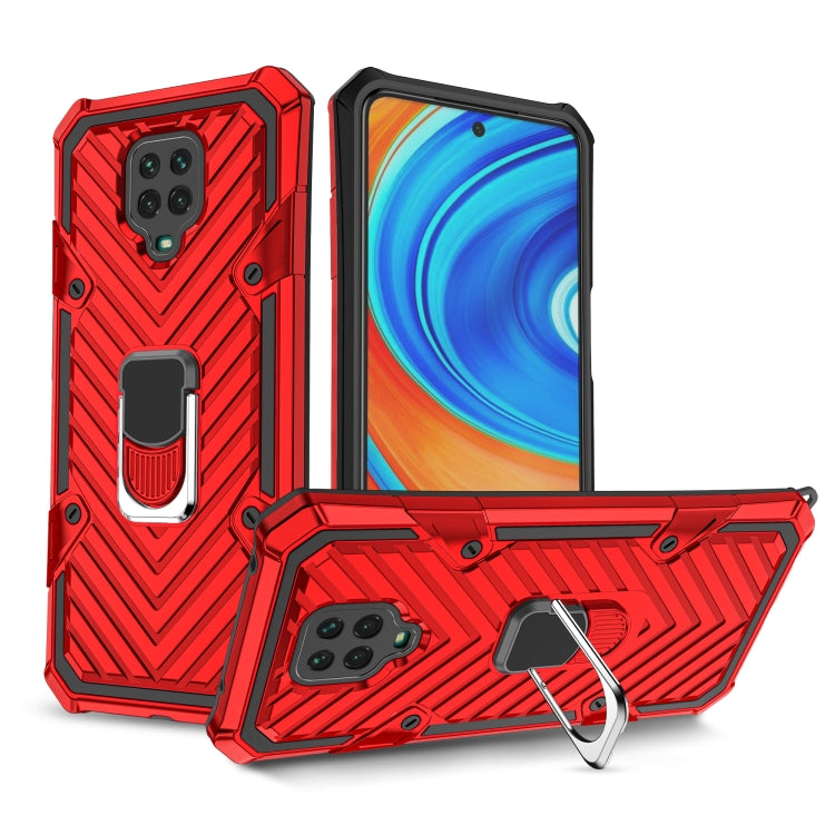 For Xiaomi Redmi Note 9S Cool Armor PC + TPU Shockproof Case with 360 Degree Rotation Ring Holder