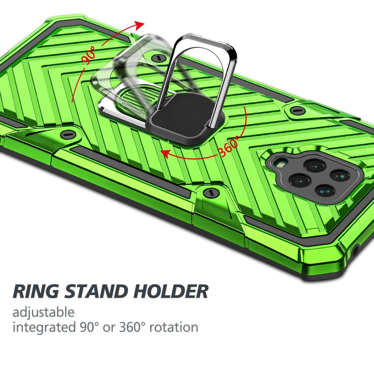 For Xiaomi Redmi Note 9S Cool Armor PC + TPU Shockproof Case with 360 Degree Rotation Ring Holder